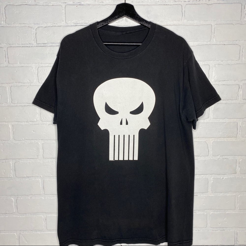 Vintage 1999 Marvel Comics Punisher Classic Skull Tee Shirt Size Extra Large XL